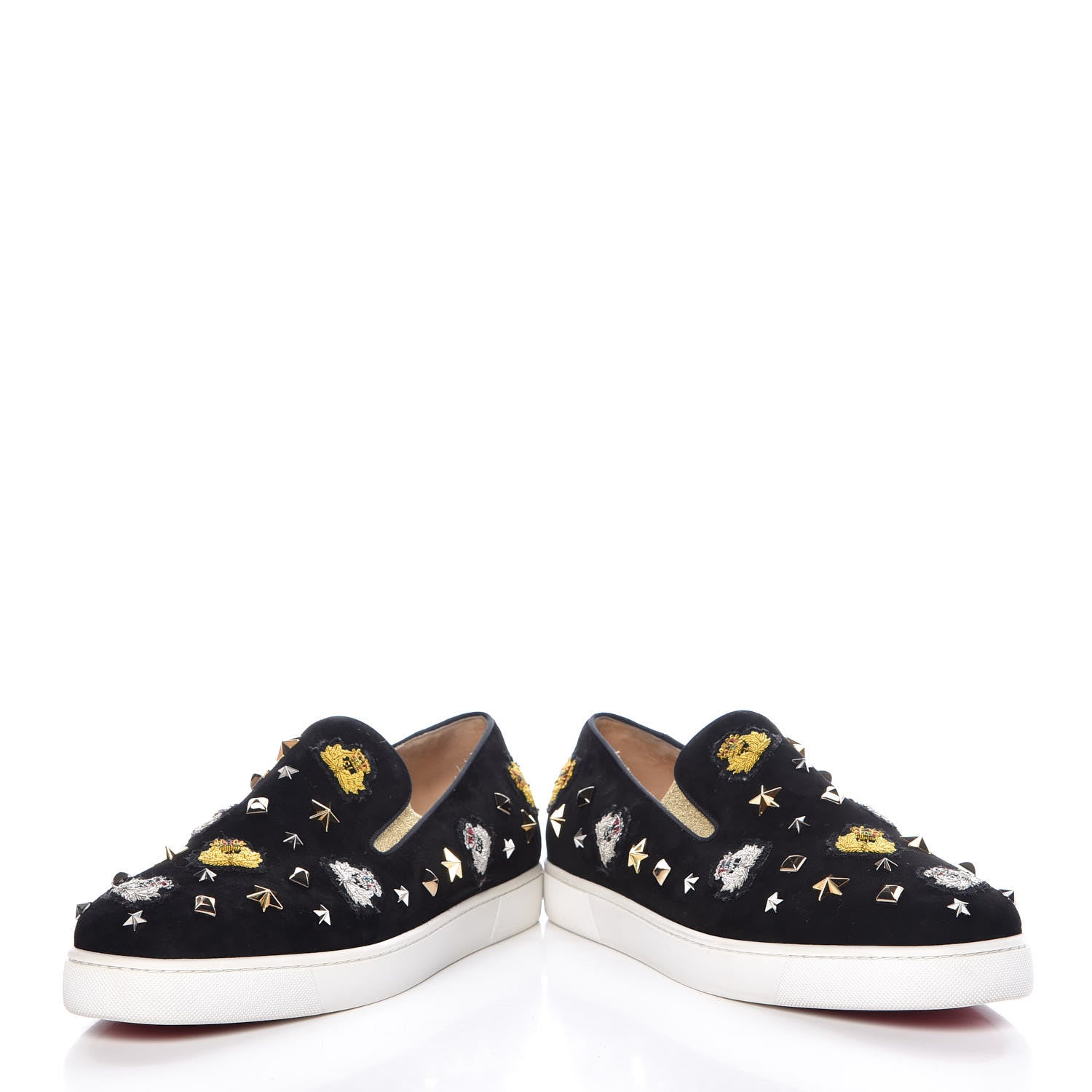 Christian Louboutin Veau Velours Mens Mister Academy Flat 45.5 Black 6 of 14