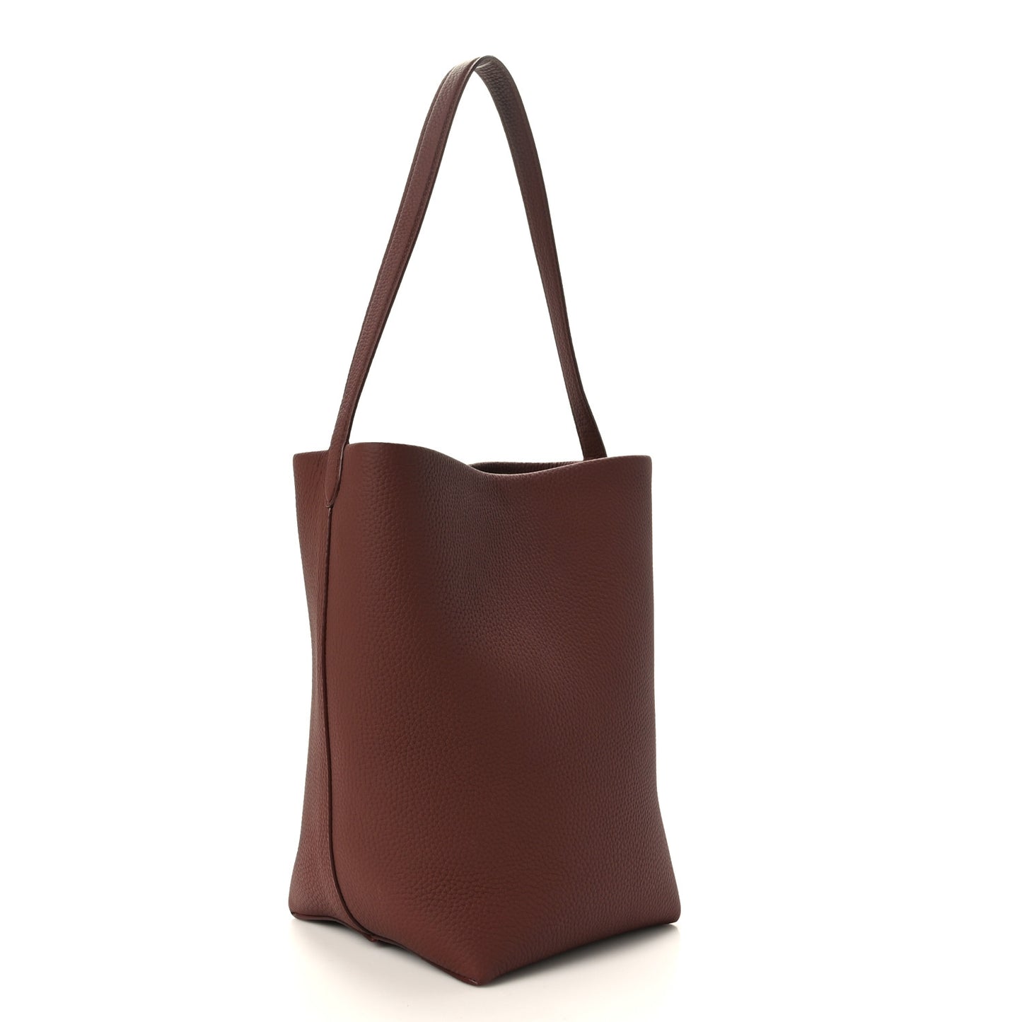 Grained Calfskin Medium N/S Park Tote Cognac