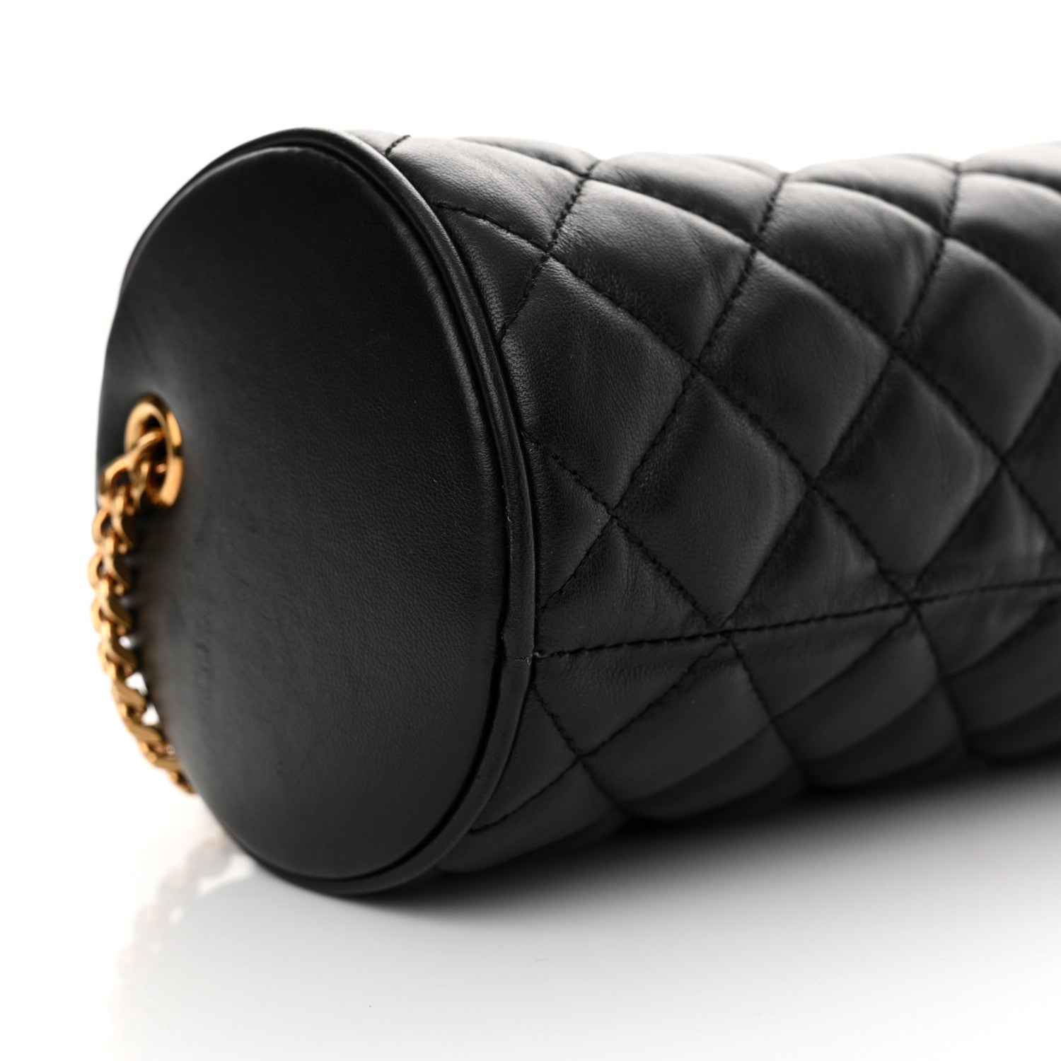 Versace Nappa Quilted Medusa Shoulder Bag Black 8 of 10