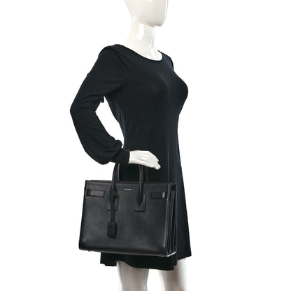 Saint Laurent Grained Calfskin Small Sac De Jour Black 2 of 8