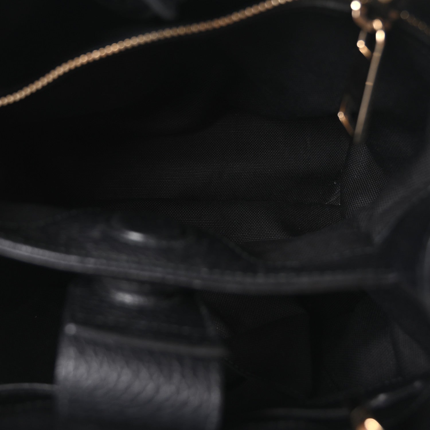 Gucci Calfskin Small Bamboo Shopper Tote Black 5 of 10