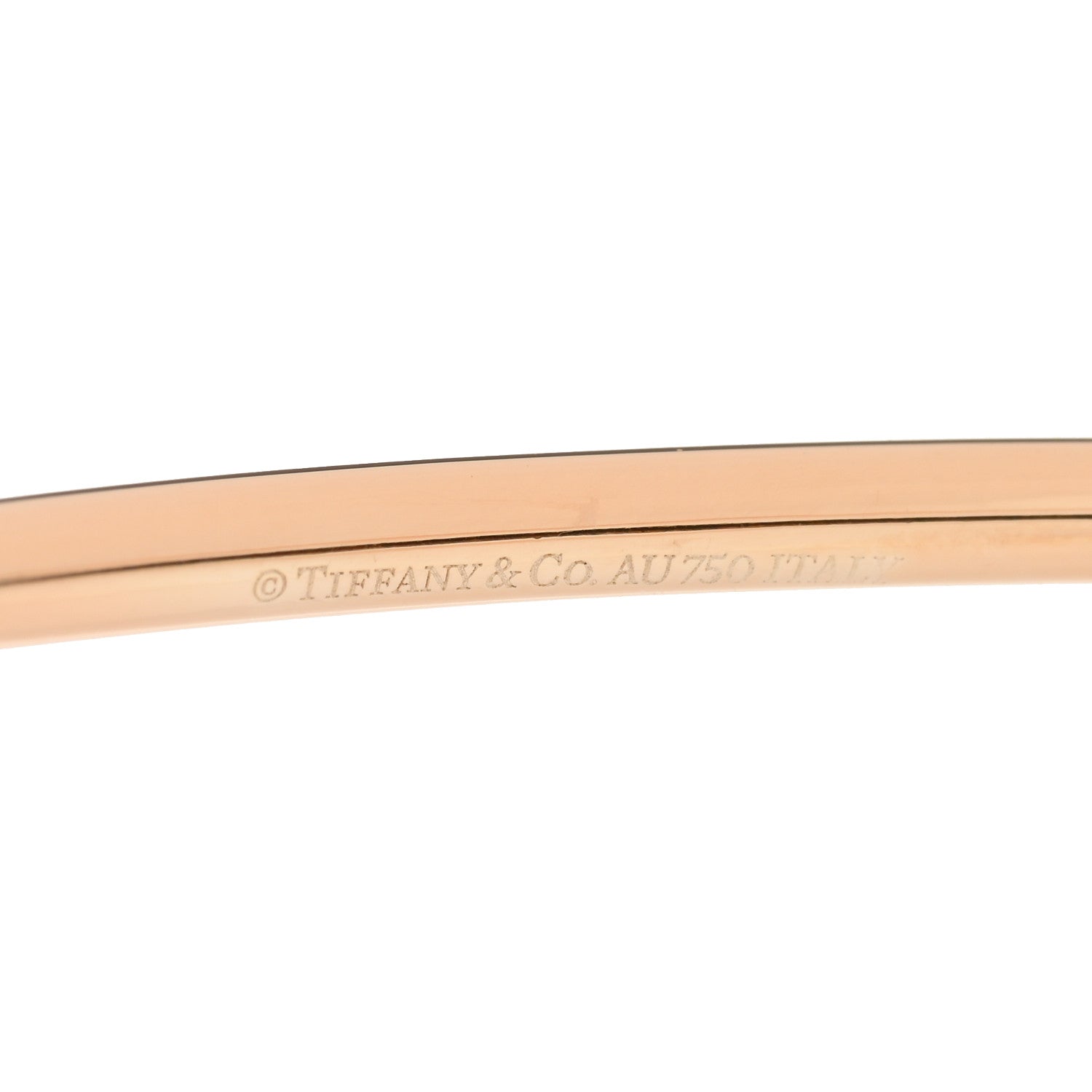 Tiffany 18K Rose Gold 8mm HardWear Ball Bypass Bracelet 3 of 4