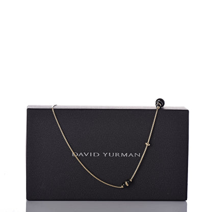 David Yurman 18K Yellow Gold Black Onyx Rio Rondelle Long Station Necklace 5 of 5