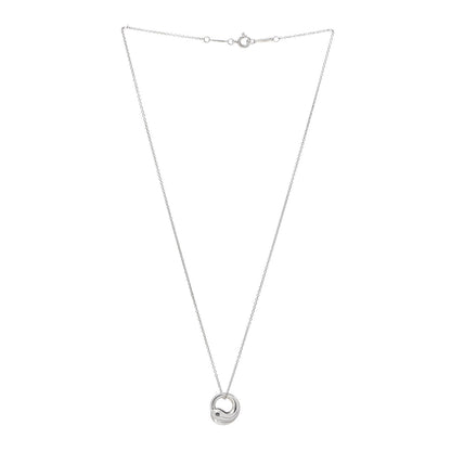 Tiffany Sterling Silver 12mm Elsa Peretti Eternal Circle Pendant Necklace 2 of 7