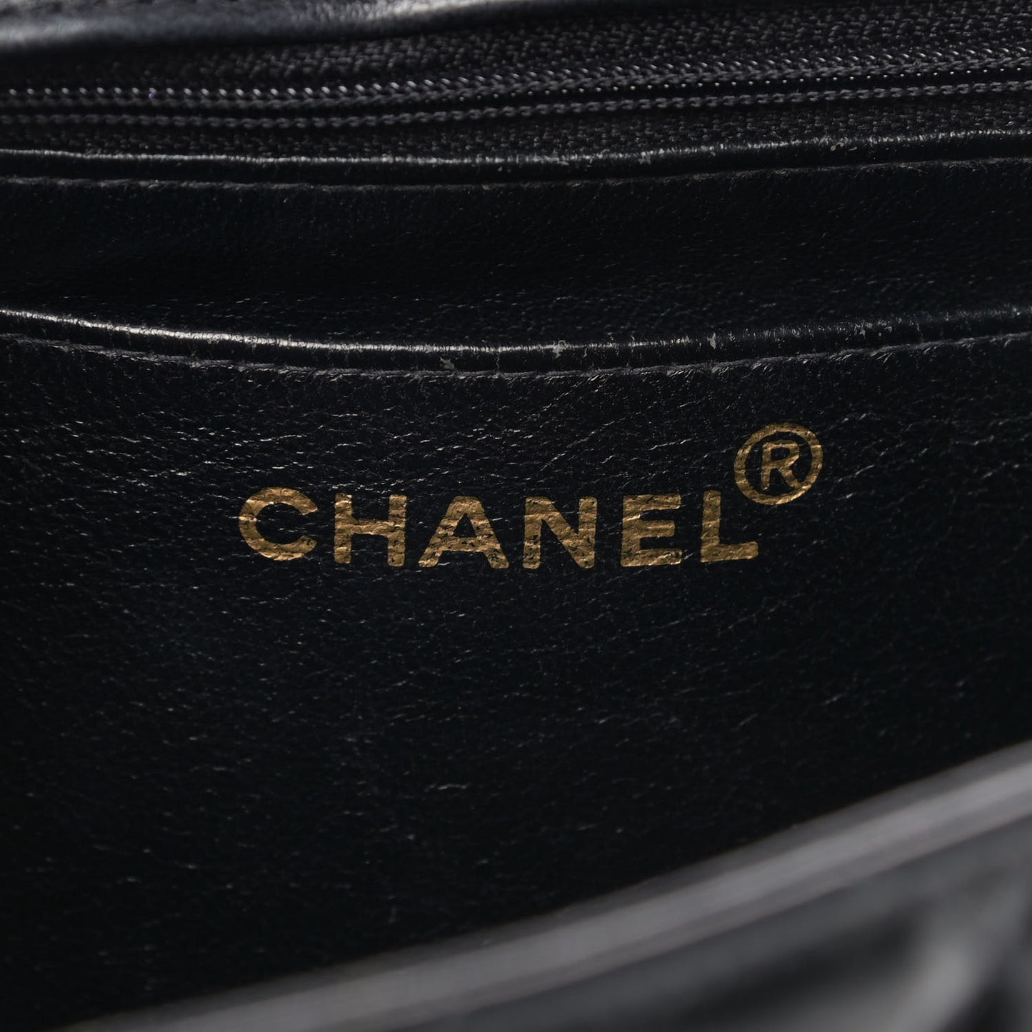 Patent Quilted XL Jumbo Single Flap Black