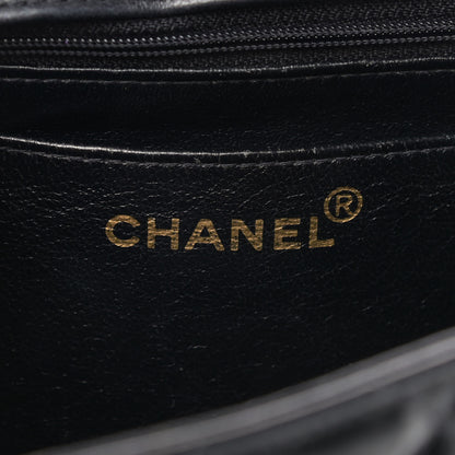 Chanel Patent Quilted XL Jumbo Single Flap Black 6 of 15