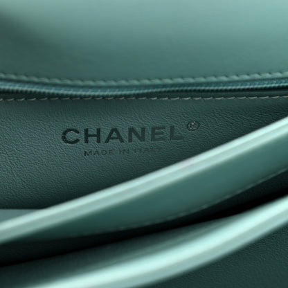 Chanel Lambskin Quilted Medium Trendy CC Flap Dual Handle Bag Light Green 6 of 10