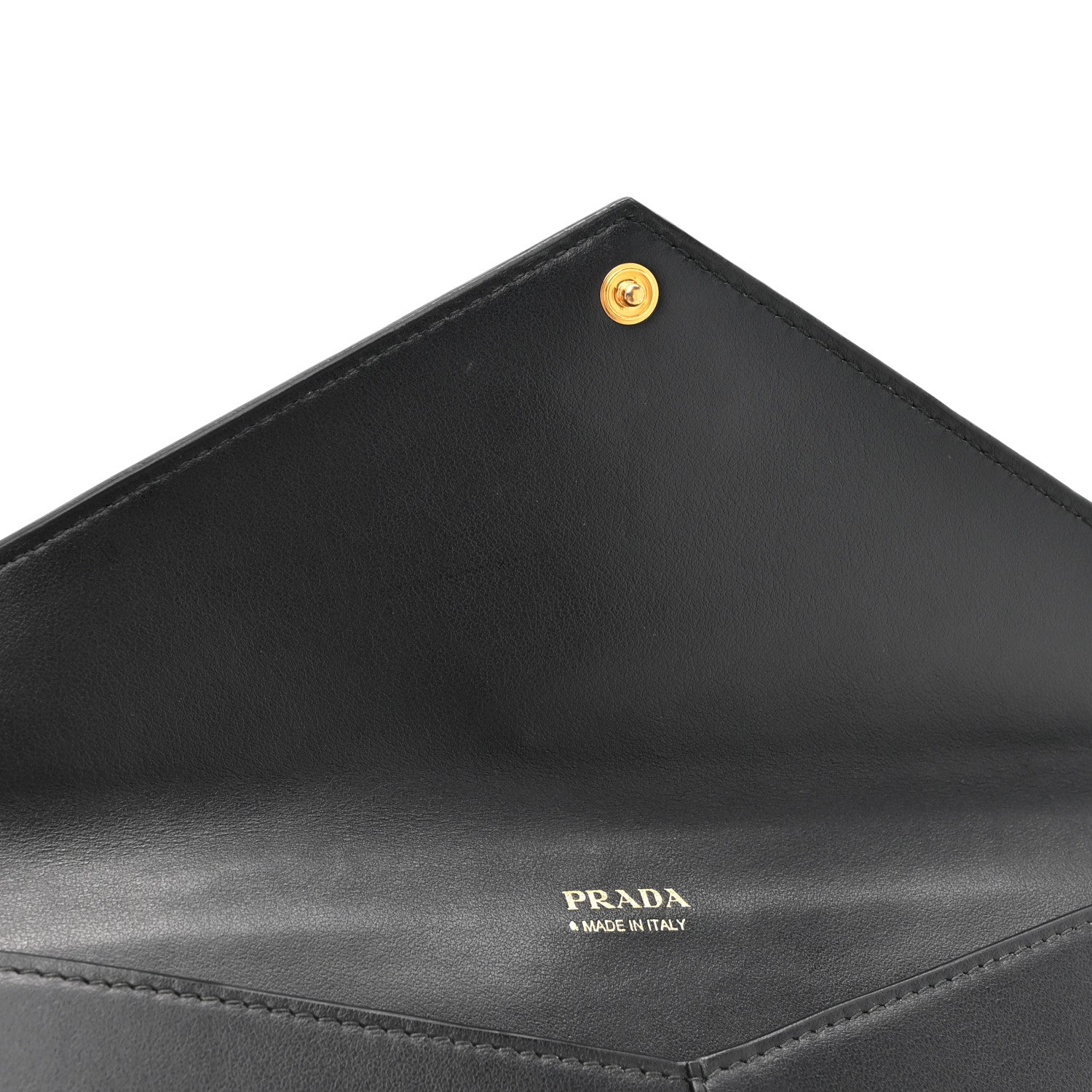 Prada Vitello Move Envelope Wallet Black 8 of 8