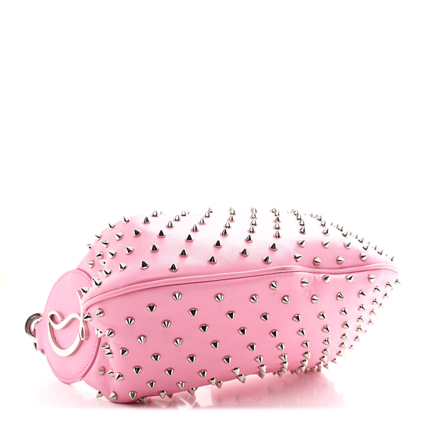 Christian Louboutin Calfskin Studded Le 54 Shoulder Bag Calipso 4 of 11