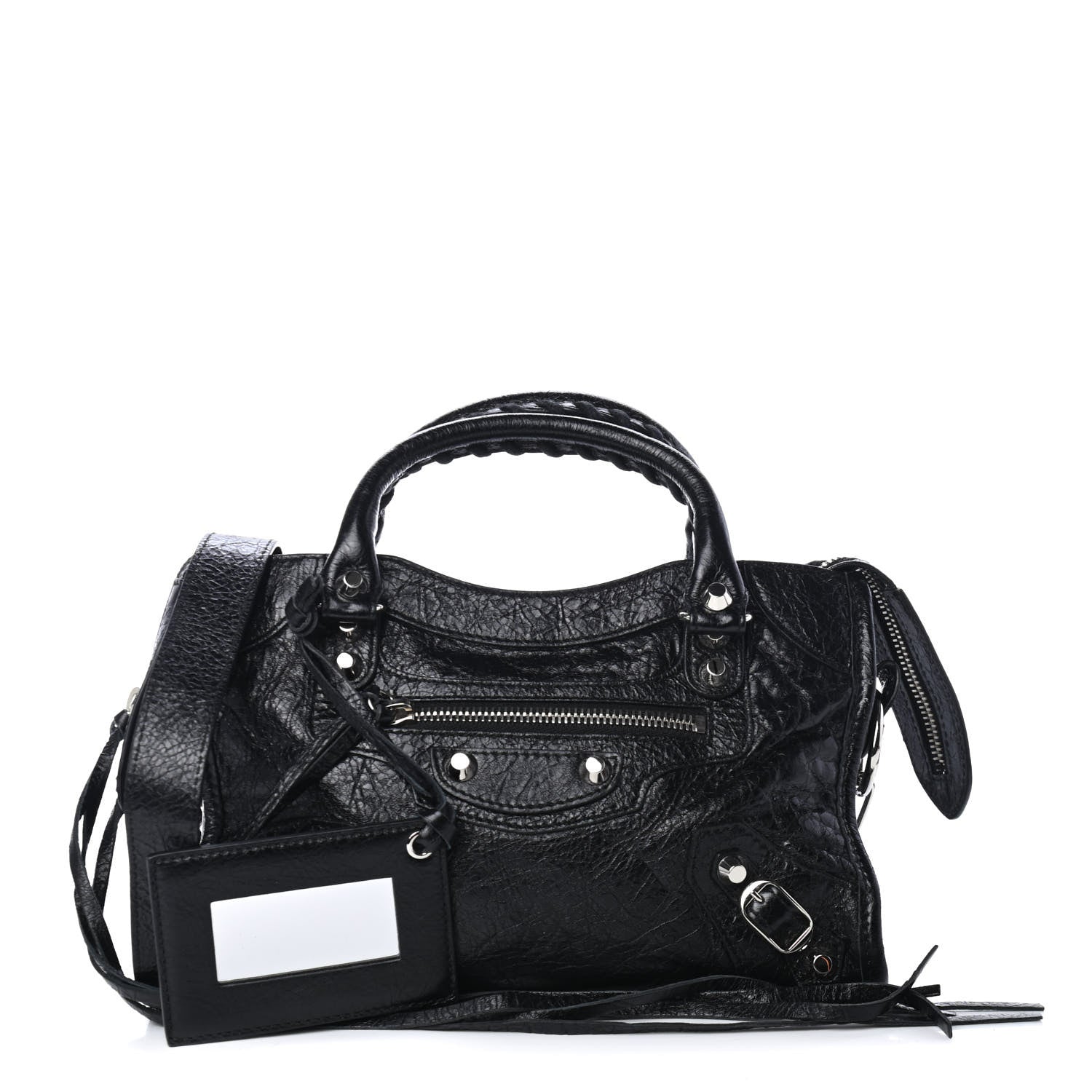 Balenciaga Agneau Classic Silver Hardware Mini City Black 1 of 4
