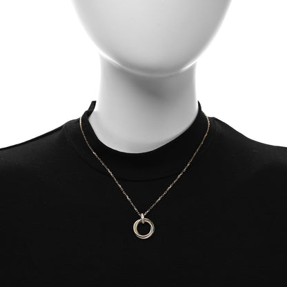 Cartier 18K Pink White Yellow Gold Diamond Trinity Pendant Necklace 2 of 4