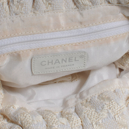 Chanel Tweed Boucle Knitting Bag Ivory 7 of 8