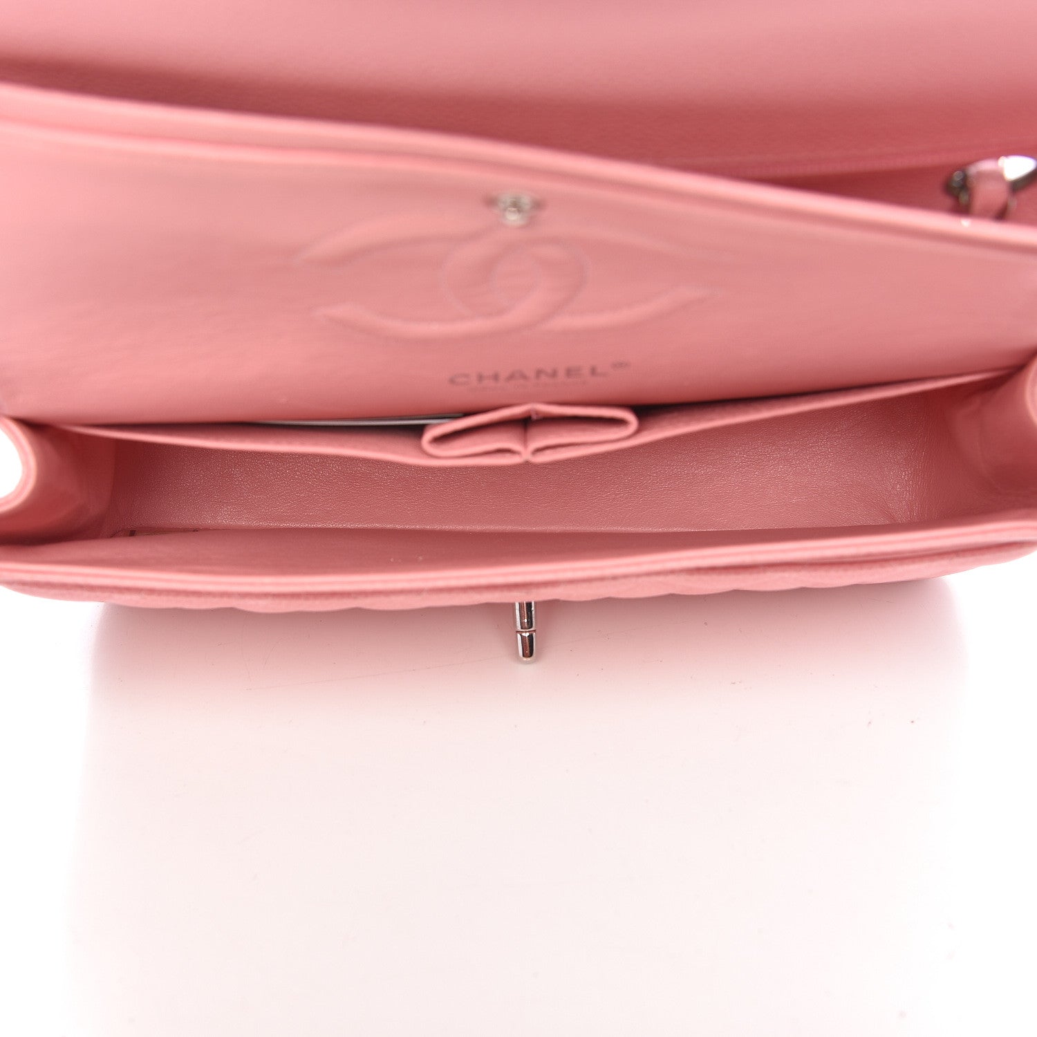 Chanel Caviar Quilted Medium Double Flap Pink 5 of 11