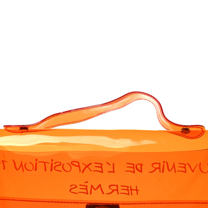 Hermes Vinyl Souvenir De L'Exposition Kelly Orange 11 of 13