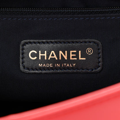 Chanel Lambskin Embossed New Medium Boy Cube Flap Red 5 of 10