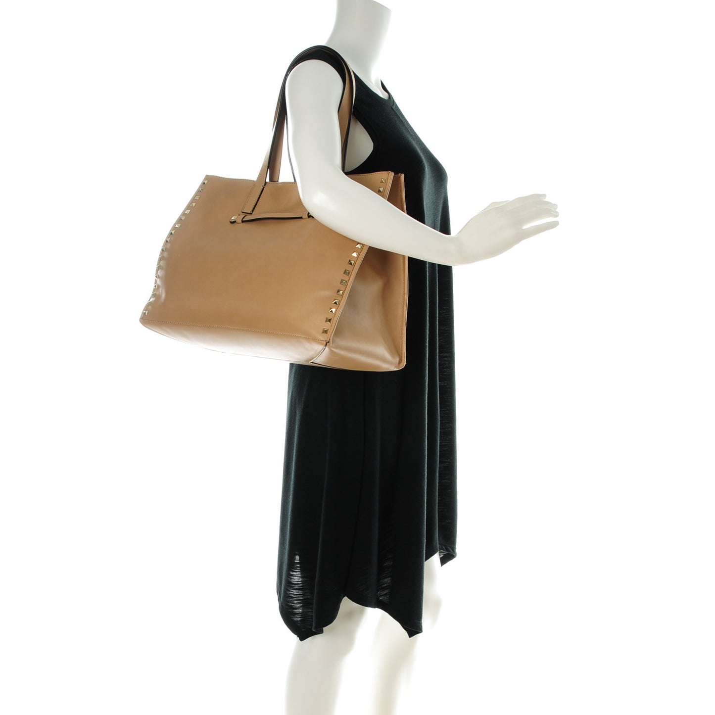 Nappa Medium Rockstud Soft Tote Alpaca