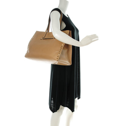 Valentino Garavani Nappa Medium Rockstud Soft Tote Alpaca 2 of 8