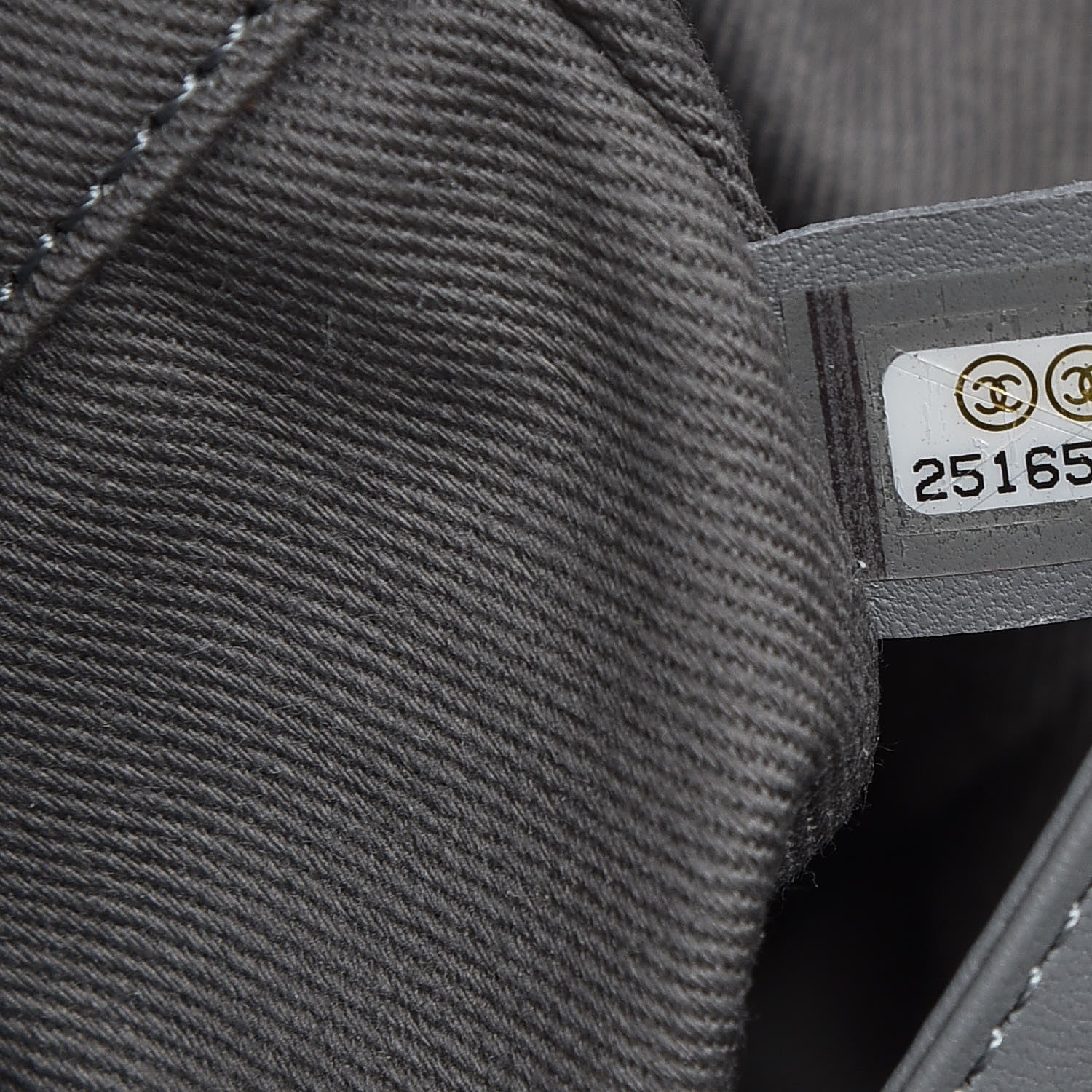 Chanel Canvas Large Deauville Tote Grey 8 of 9