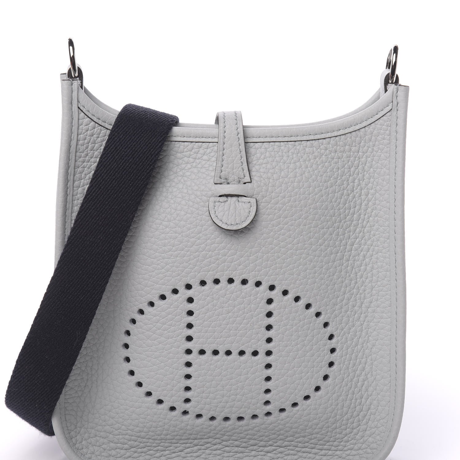 Hermes Taurillon Clemence Amazone Evelyne TPM Bleu Pale Indigo 10 of 11