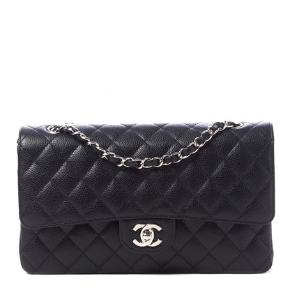 Chanel Caviar Quilted Medium Double Flap Black 1 of 10