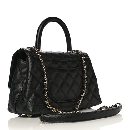 Chanel Caviar Quilted Mini Coco Handle Flap Black 3 of 11