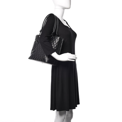 Chanel Calfskin Quilted Large Cambon Tote Black 2 of 15