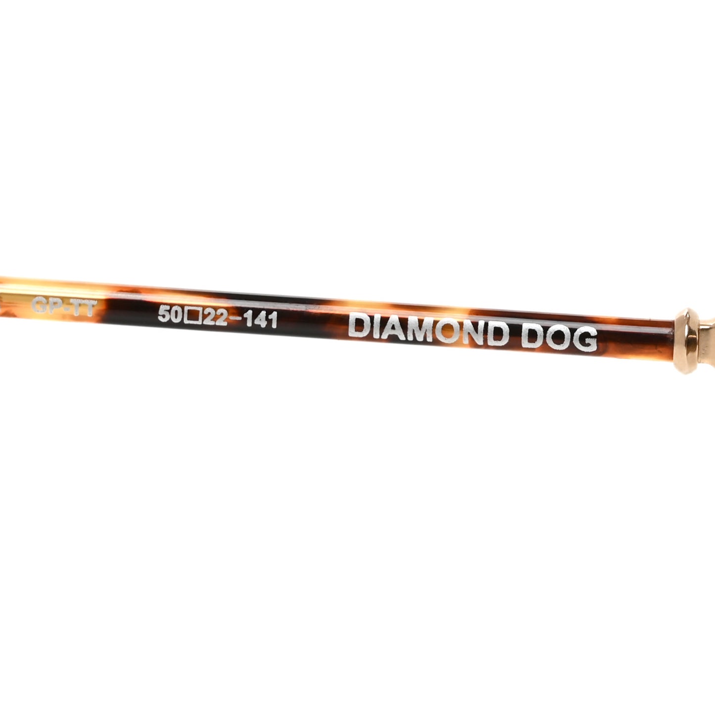 Metal Diamond Dog Sunglasses Gold