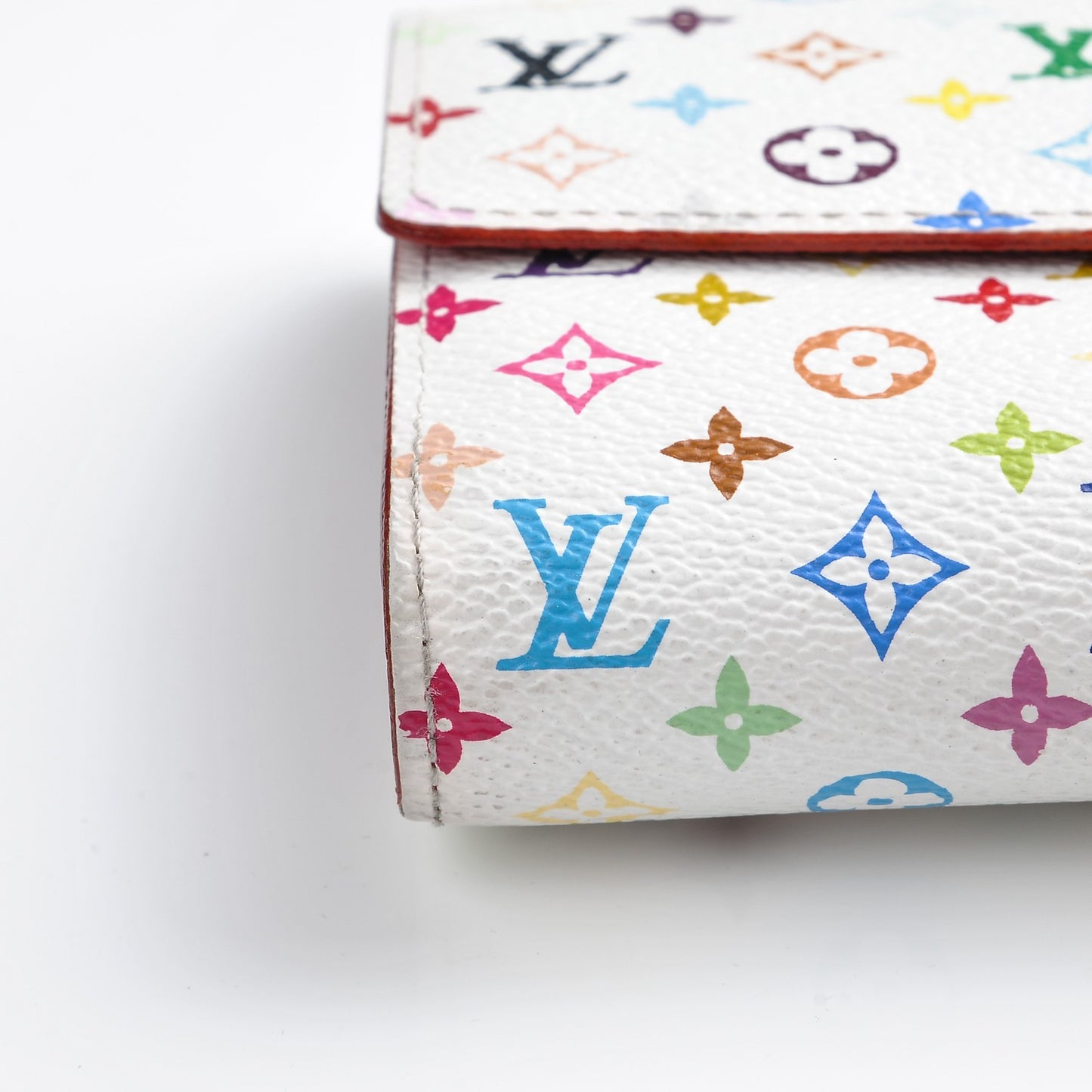Monogram Multicolor Sarah Wallet White