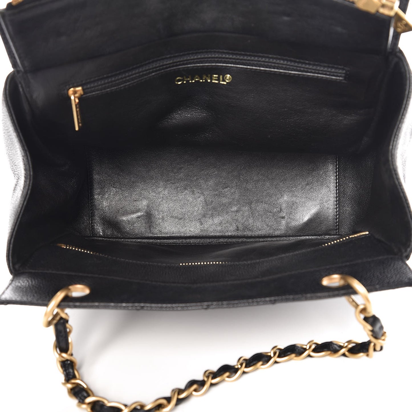 Caviar Quilted Petit Timeless Tote PTT Black
