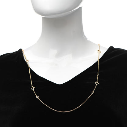David Yurman 18K Yellow Gold Diamond Quatrefoil Station Necklace 2 of 4