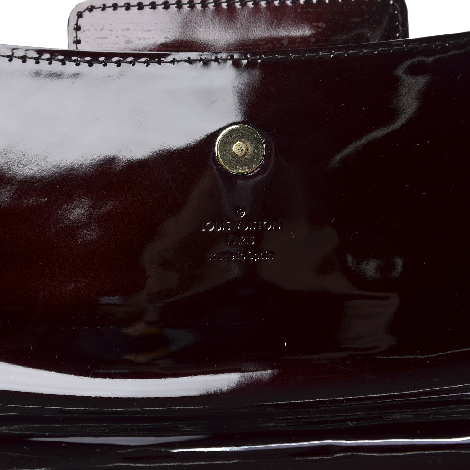 Louis Vuitton Patent Sobe Clutch Amarante 6 of 8