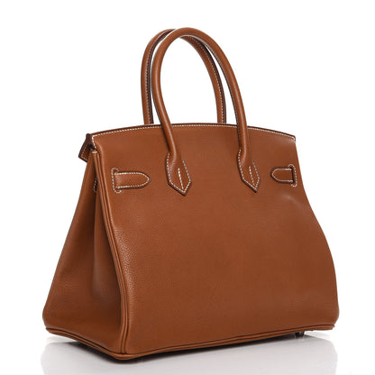 Hermes Natural Barenia Faubourg Birkin 30 Fauve 2 of 29