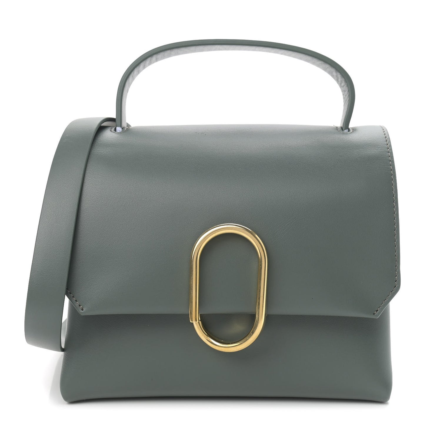 Smooth Calfskin Mini Alix Top Handle Satchel Cactus