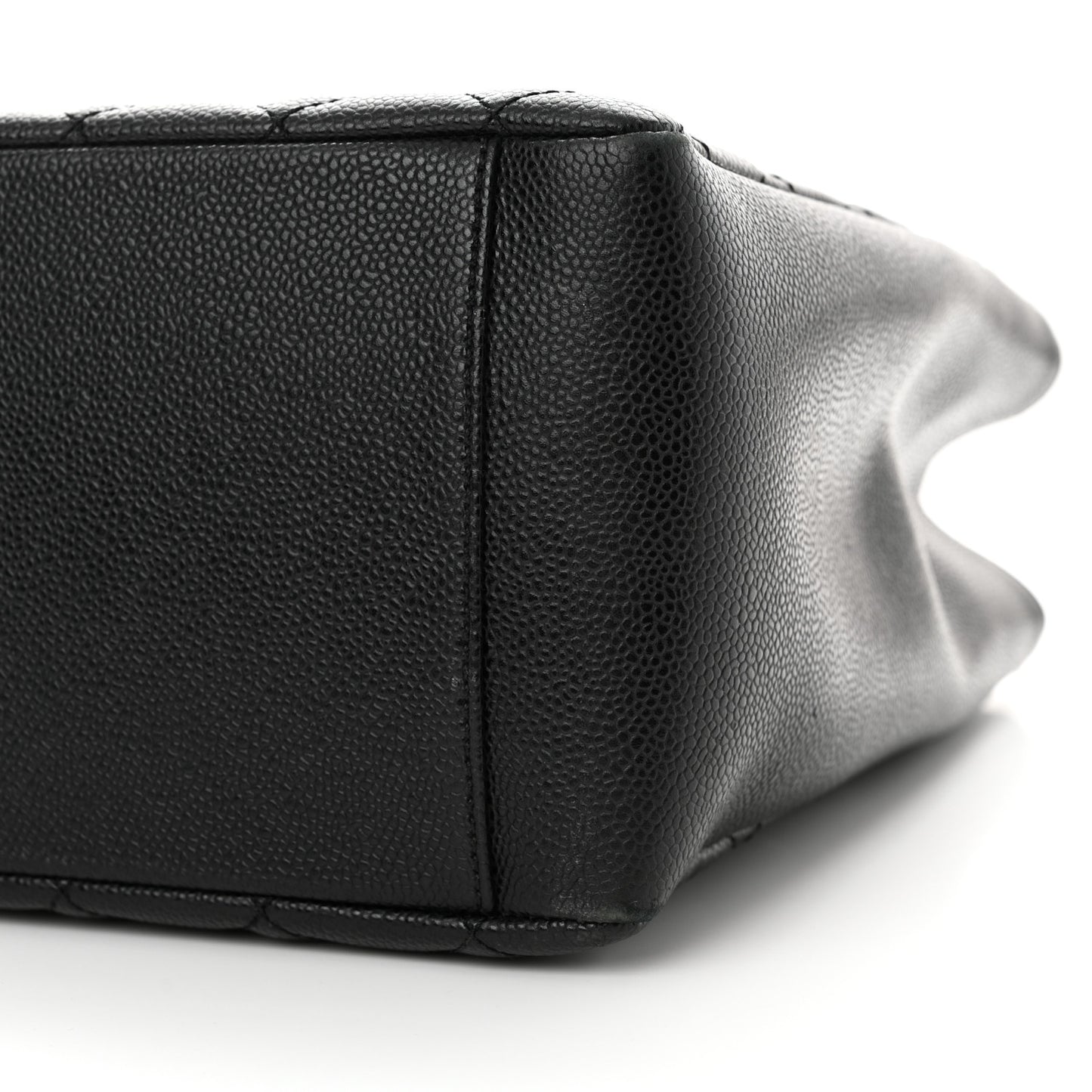 Caviar Quilted Grand Shopping Tote GST Black