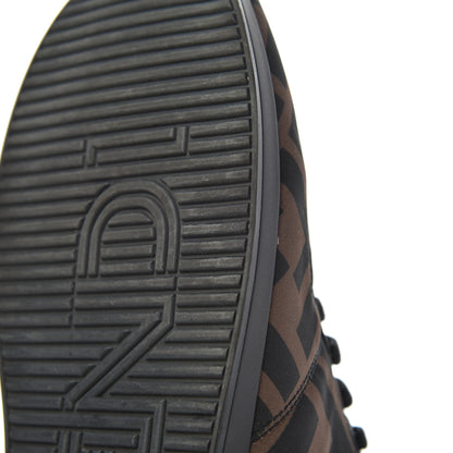Fendi Nylon FF Reloaded High Top Sneakers 39.5 Tobacco Black 13 of 16