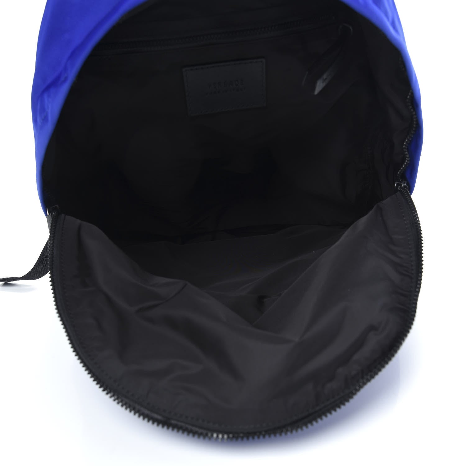 Versace Nylon 90's Vintage Logo Backpack Blue 4 of 7
