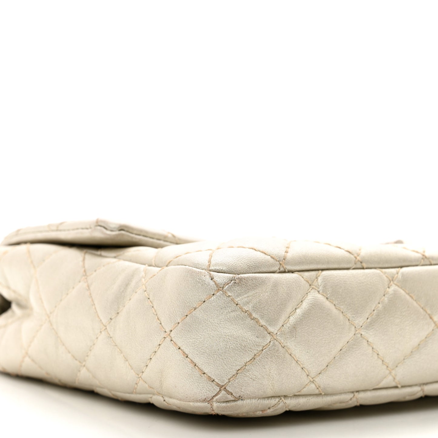 Metallic Lambskin Quilted Snake Chain 2.55 Reissue Flap Silver