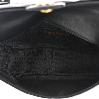 Chanel Lambskin Quilted Mini Chocolate Bar Camellia Flap Black 5 of 11