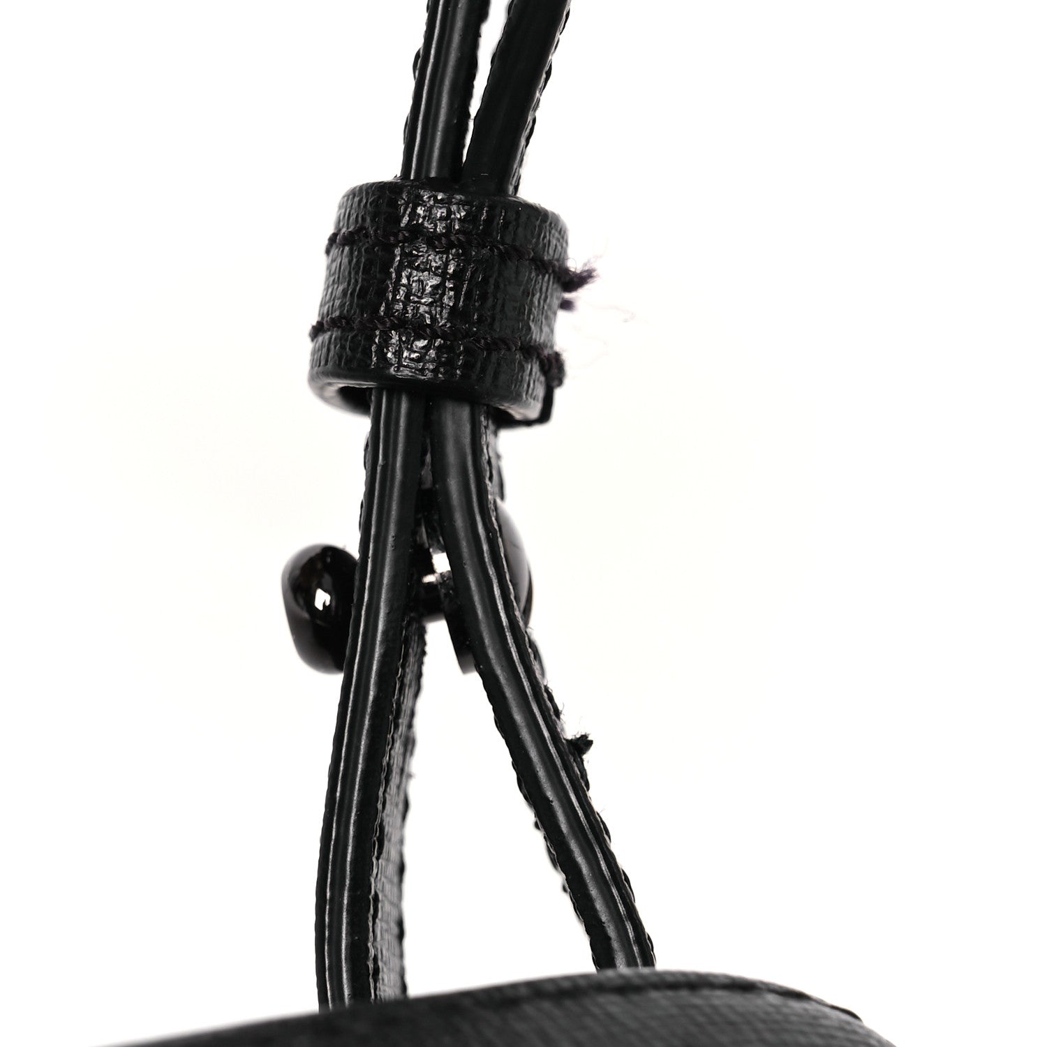 Off-White Saffiano Striped Mini Diag Binder Clip Bag Black White Yellow 12 of 13