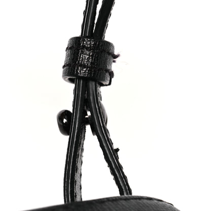 Off-White Saffiano Striped Mini Diag Binder Clip Bag Black White Yellow 12 of 13