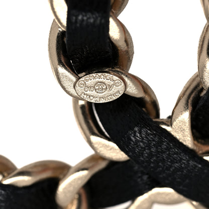 Chanel Lambskin Chain CC Brooch Black Gold 4 of 6