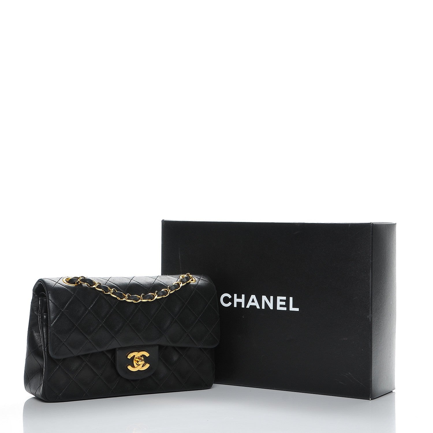 Chanel Lambskin Quilted Small Double Flap Black 9 of 9