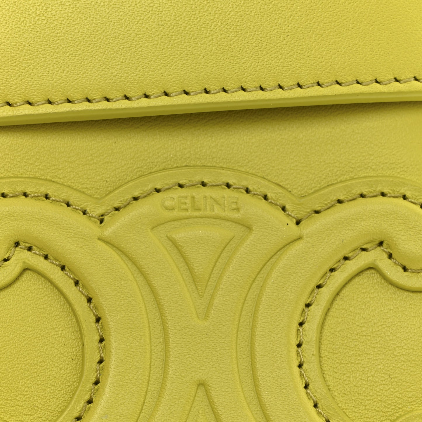 Smooth Calfskin Small Cuir Triomphe Box Anis