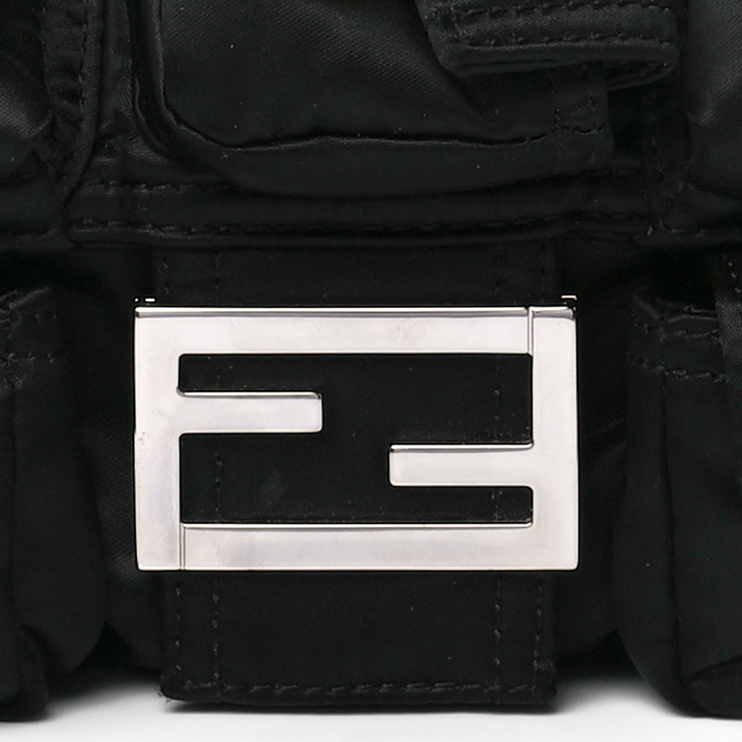 Fendi Econyl Cuoio Romano Multipocket Baguette Black 10 of 13