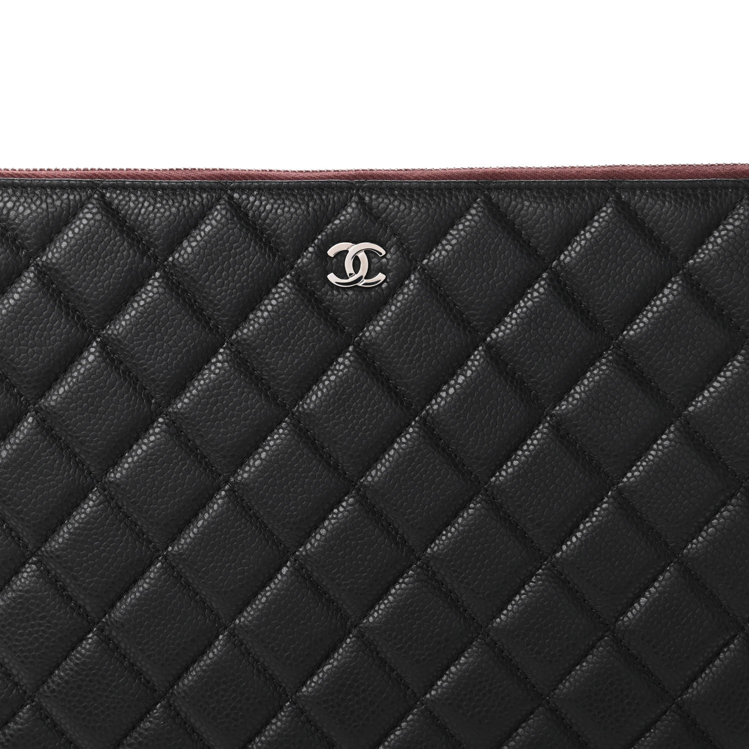 Chanel Caviar Quilted Large Cosmetic Case Black 10 of 10
