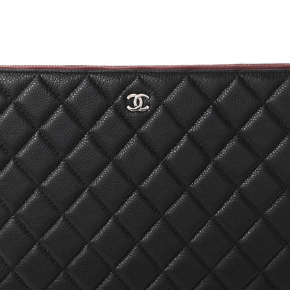 Chanel Caviar Quilted Large Cosmetic Case Black 10 of 10