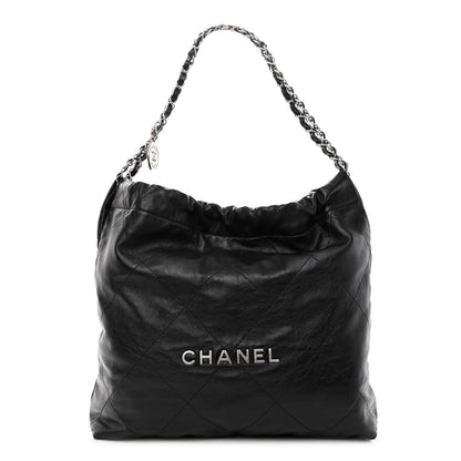 Chanel Shiny Calfskin Quilted Chanel 22 Black 3 of 10