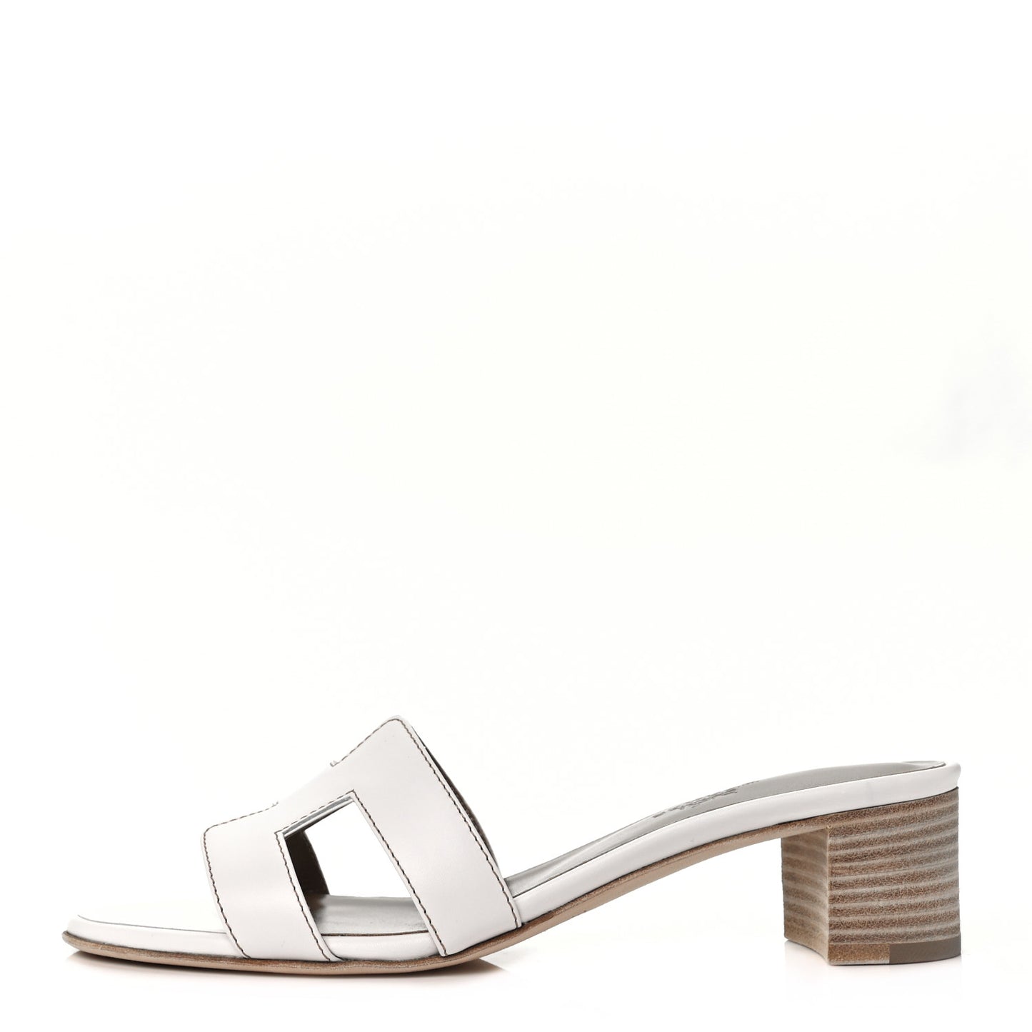 Calfskin Oasis Sandals 37.5 White