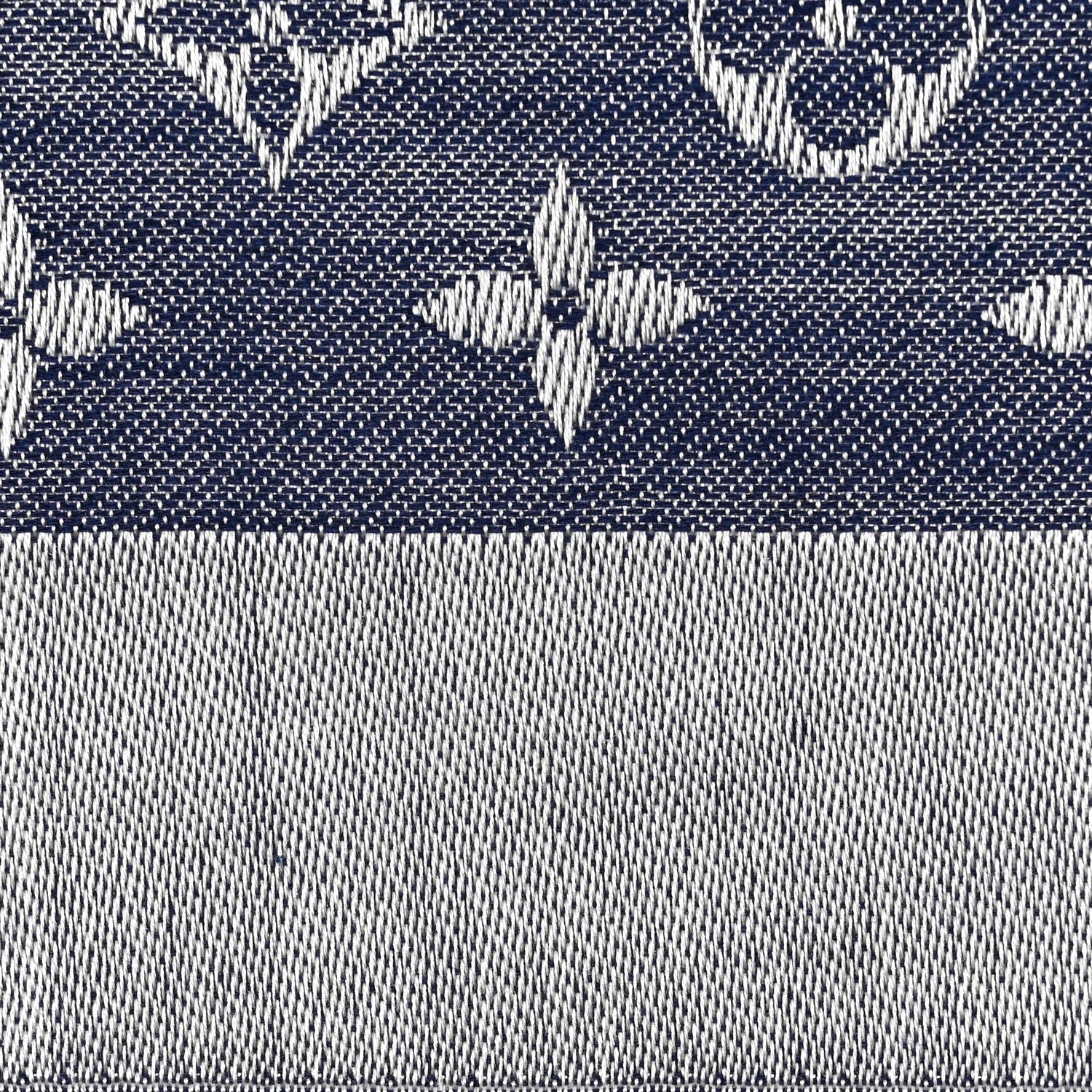 Louis Vuitton Silk Wool Monogram Denim Shawl Blue 5 of 5
