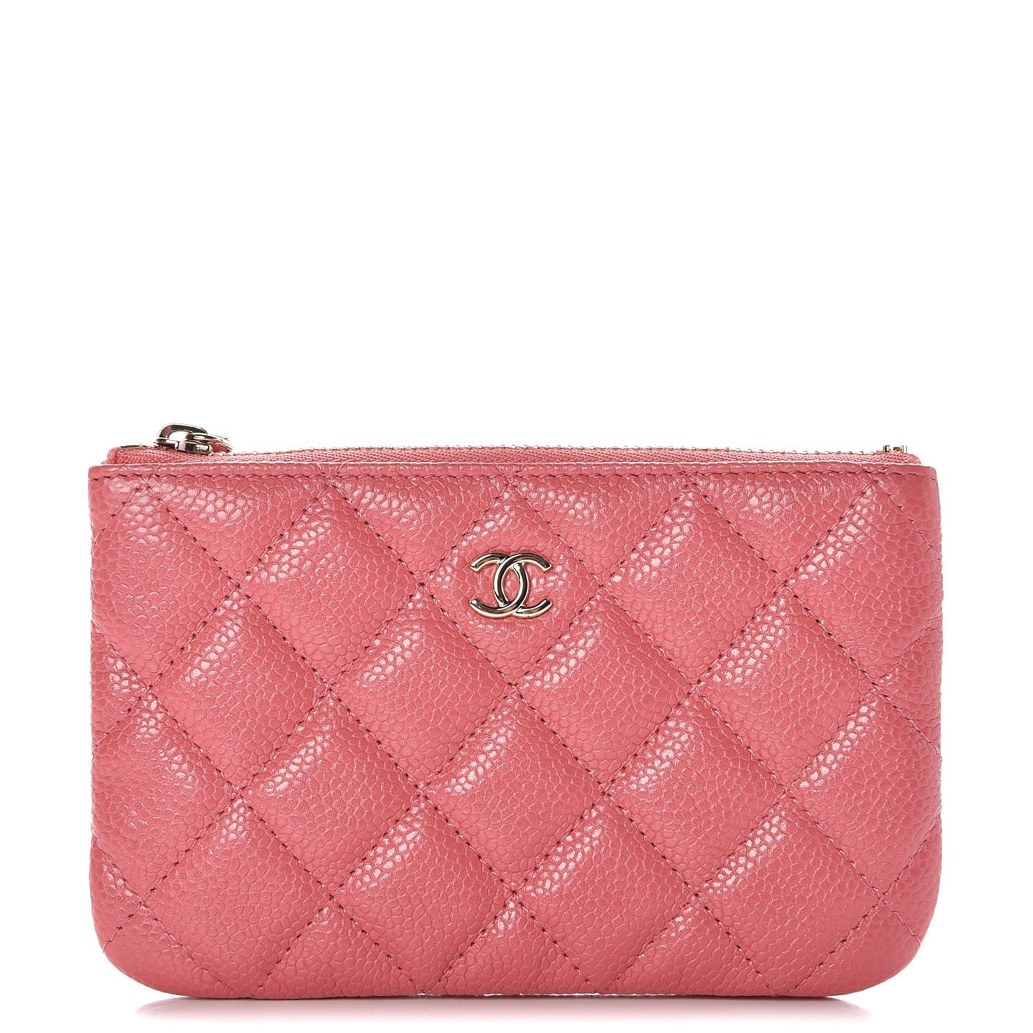 Chanel Iridescent Caviar Quilted Small Cosmetic Case Pink 1 of 8